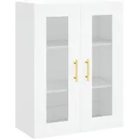 vidaXL Wandschrank Weiß 69,5x34x90 cm
