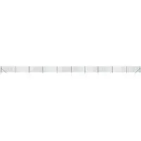 vidaXL Maschendrahtzaun mit Bodenhülsen Grün 1x25 m