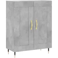 vidaXL Sideboard Betongrau 69,5x34x90 cm Holzwerkstoff