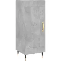 vidaXL Sideboard Betongrau 34,5x34x90 cm Holzwerkstoff