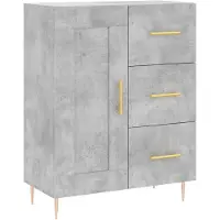 vidaXL Sideboard Betongrau 69,5x34x90 cm Holzwerkstoff