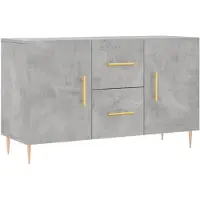 vidaXL Sideboard Betongrau 100x36x60 cm Holzwerkstoff