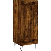 vidaXL Sideboard Räuchereiche 34,5x34x90 cm Holzwerkstoff