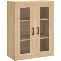 vidaXL Wandschrank Sonoma-Eiche 69,5x34x90 cm