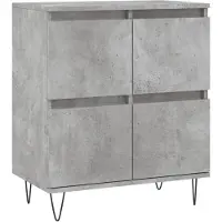 vidaXL Sideboard Betongrau 60x35x70 cm Holzwerkstoff