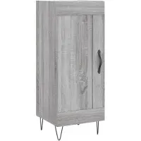 vidaXL Sideboard Grau Sonoma 34,5x34x90 cm Holzwerkstoff