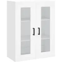 vidaXL Wandschrank Weiß 69,5x34x90 cm