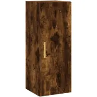 vidaXL Wandschrank Räuchereiche 34,5x34x90 cm