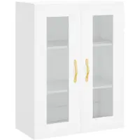 vidaXL Wandschrank Weiß 69,5x34x90 cm