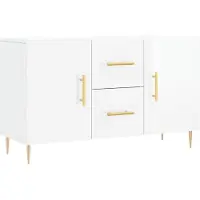 vidaXL Sideboard Hochglanz-Weiß 100x36x60 cm Holzwerkstoff