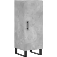 vidaXL Sideboard Betongrau 34,5x34x90 cm Holzwerkstoff