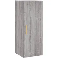 vidaXL Wandschrank Grau Sonoma 34,5x34x90 cm