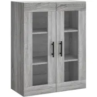 vidaXL Wandschrank Grau Sonoma 69,5x34x90 cm