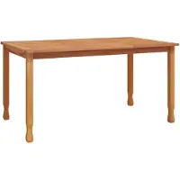 vidaXL Garten-Esstisch 150x90x75 cm Massivholz Teak