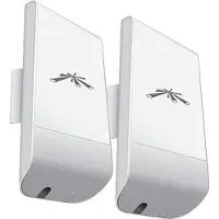 Ubiquity 2x NanoStation Loco M2 AirMax 2.4 GHz CPE Set, hohe Reichweite