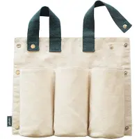 Pebbly Flaschen-Sack natural,blau 33x33.5 cm
