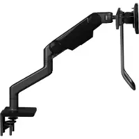 Humanscale M8.1 Dual Monitor Tischhalterung Klemme, schräg, schwarz (M81CMBBHB)