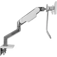 Humanscale M8.1 Dual Monitor Tischhalterung Klemme, schräg, weiß (M81CMWBHW)