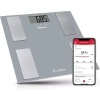 Terraillon Sas 14754 Smart Connect Pilkas El. svarstyklės ir kūno analizatorius