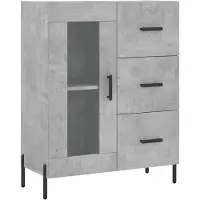 vidaXL Sideboard Betongrau 69,5x34x90 cm Holzwerkstoff