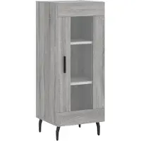 vidaXL Sideboard Grau Sonoma 34,5x34x90 cm Holzwerkstoff