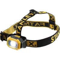 Stanley FATMAX LED-Stirnleuchte, Stirnband-Taschenlampe, Schwarz, Gelb, IP54, 1 Lampen, 50 lm, 200 lm