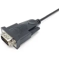 Equip USB-C auf Serial (DB9) Kabel, M/M, 1.5m, Schwarz, 1,5 m, USB Typ-C, DB-9, Männlich, Männlich