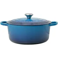 Le Creuset Signature Bratpfanne 21177282202430 Azure 28 cm 6.7L rund
