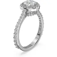 Swarovski Constella Cocktail Round Pavé Ring Silber