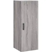vidaXL Wandschrank Grau Sonoma 34,5x34x90 cm