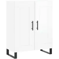 vidaXL Sideboard Hochglanz-Weiß 69,5x34x90 cm Holzwerkstoff