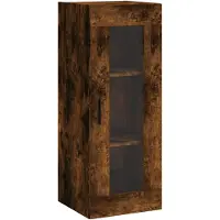 vidaXL Wandschrank Räuchereiche 34,5x34x90 cm