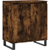 vidaXL Sideboard Räuchereiche 60x35x70 cm Holzwerkstoff