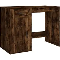 vidaXL Schreibtisch Räuchereiche 100x49x75 cm Holzwerkstoff