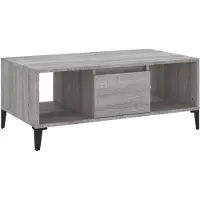 vidaXL Couchtisch Grau Sonoma 90x50x36,5 cm Holzwerkstoff