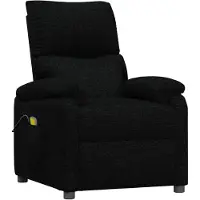 vidaXL Massagesessel Schwarz Stoff