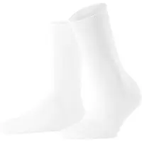 Falke Family Damen Socken, 35-38, Weiß, Uni, Baumwolle