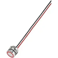 TRU COMPONENTS 649955 PS193P10Y01R24L Piezotaster Rot (Ø) 22 mm 1 St.