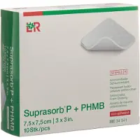 Lohmann & Rauscher GmbH & Co. KG Lohmann & Rauscher Suprasorb P + PHMB anti-mikrobieller Schaumverband - 10 Stück 7,5 x 7,5 cm 10 St