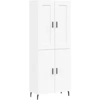 vidaXL Highboard Weiß 69,5x34x180 cm Holzwerkstoff