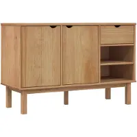 vidaXL Sideboard OTTA 114x43x73,5 cm Massivholz Kiefer