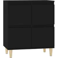 vidaXL Sideboard Schwarz 60x35x70 cm Holzwerkstoff