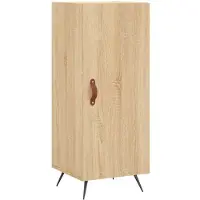 vidaXL Sideboard Sonoma-Eiche 34,5x34x90 cm Holzwerkstoff