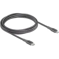 DeLOCK Daten- und Ladekabel USB Type-C zu Lightning für iPhone, iPad und iPod grau 2 m MFi, 2 m, Lightning, USB A, Männlich, Männlich, Grau