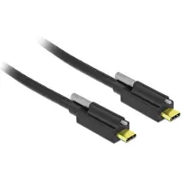 DeLOCK 83719, 1 m, USB C, USB C, USB 3.2 Gen 2 (3.1 Gen 2), Männlich/Männlich, Schwarz