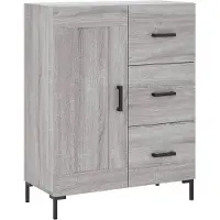 vidaXL Sideboard Grau Sonoma 69,5x34x90 cm Holzwerkstoff