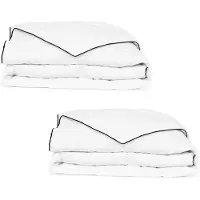 vidaXL Winter-Daunendecke 2 Stk. 155x220 cm
