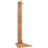 vidaXL Gartendusche Massivholz Teak 70x75x204 cm