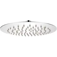 vidaXL Regenbrause Edelstahl 20 cm Rund