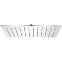 vidaXL Regenbrause Edelstahl 20x30 cm Rechteckig